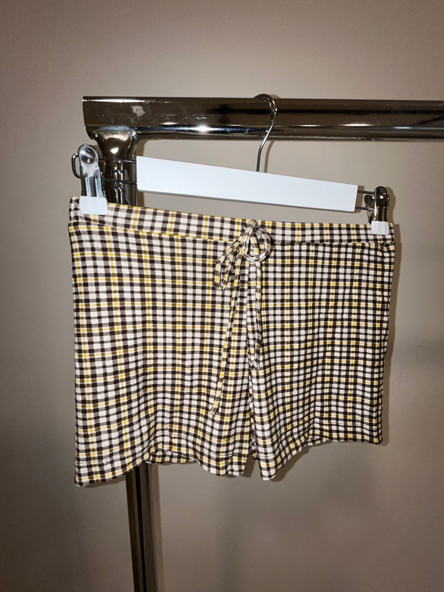 CHECKED MINI SHORT