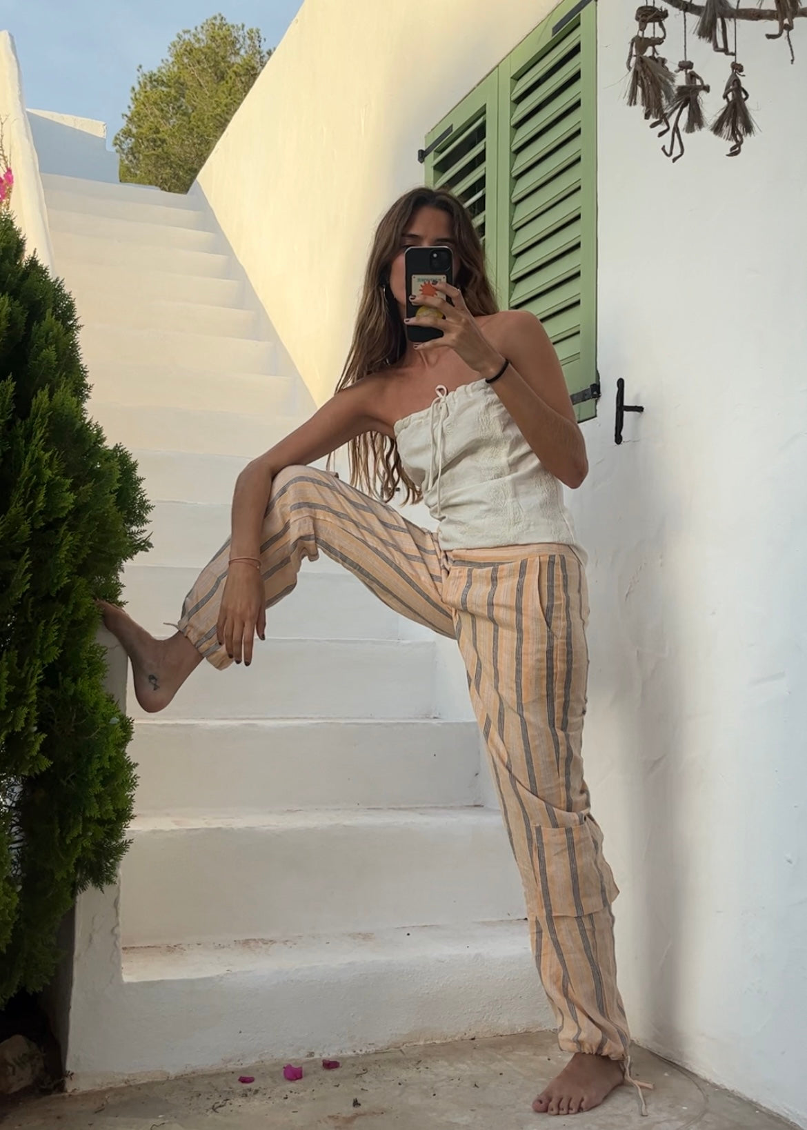 YELLOW STRIPED CARGO