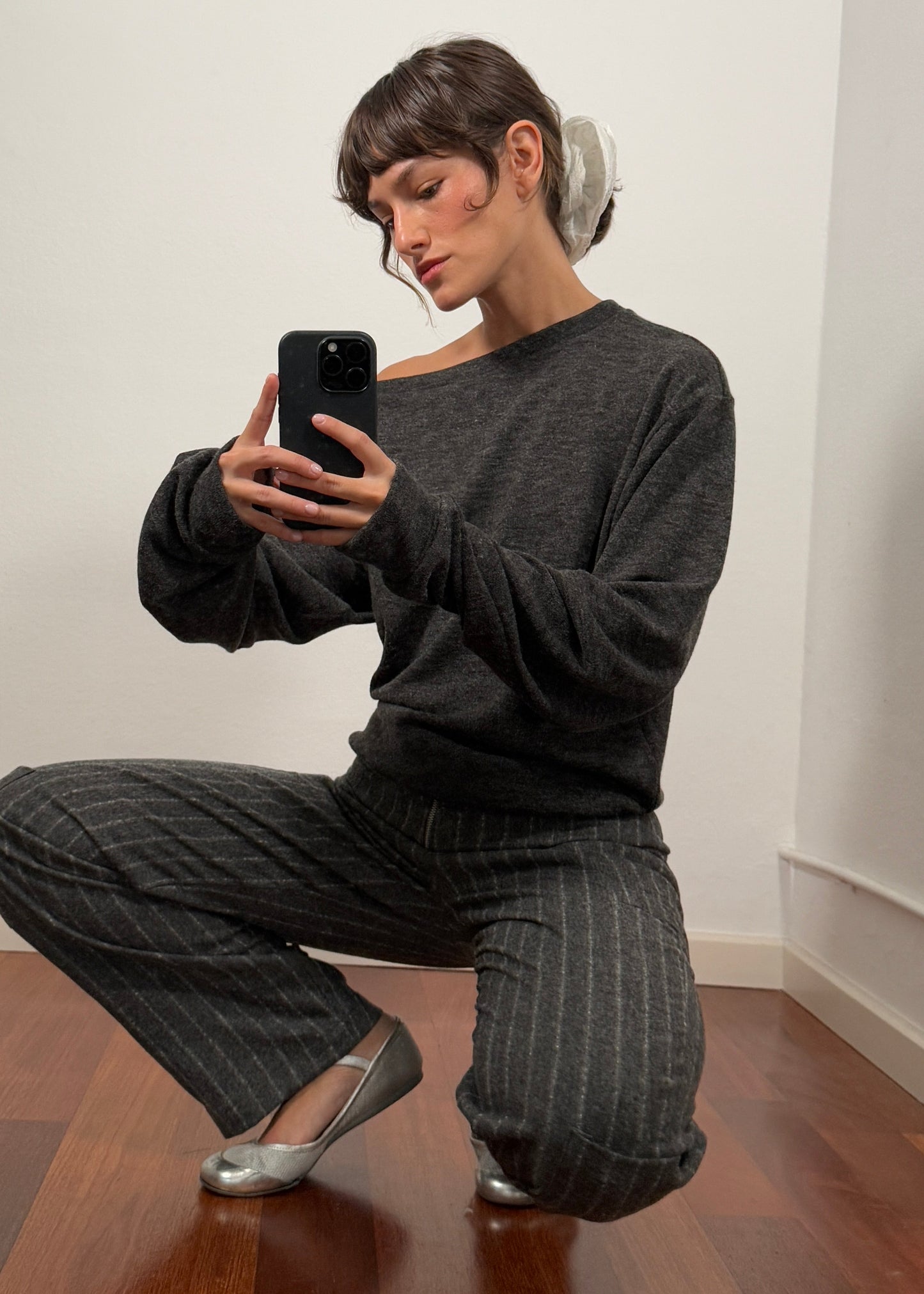 WOOL STRIPED PANT