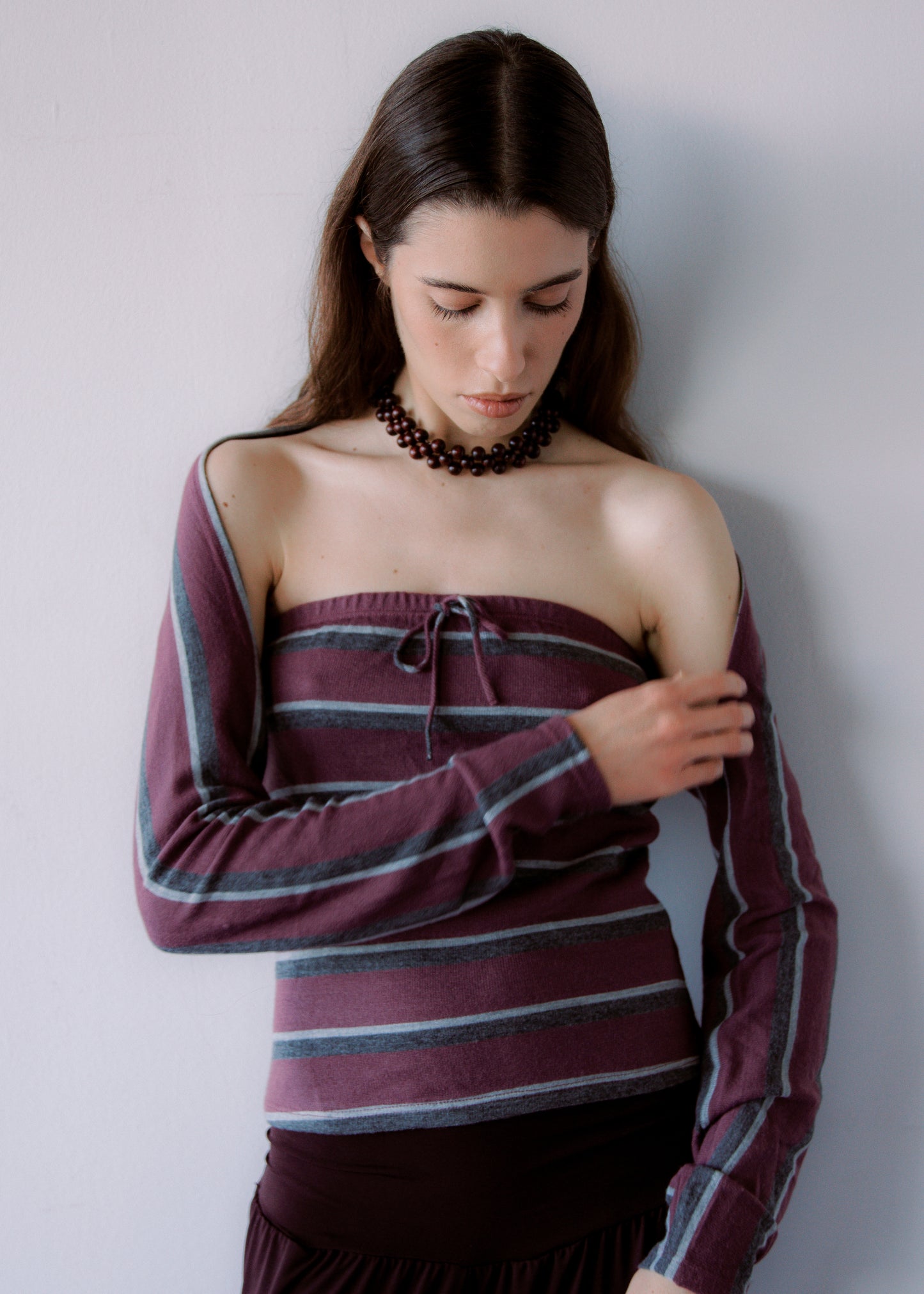 BERRY STRIPED TOP