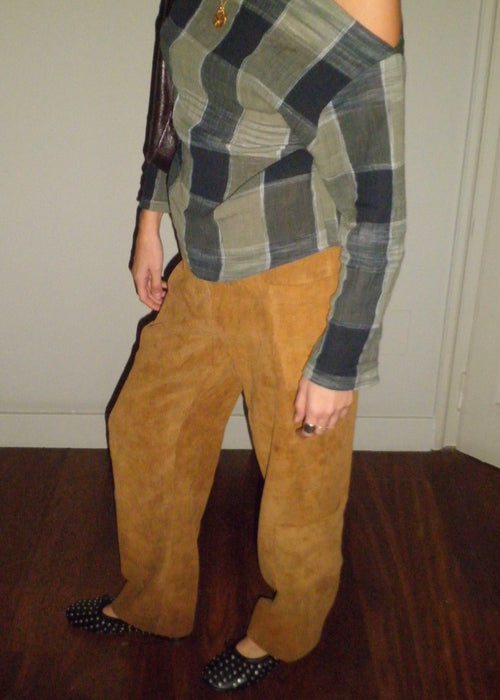 CORDUROY BROWN PANTS